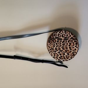 Nine West Leopard Canteen Crossbody Bag